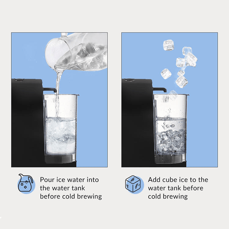 PSAC514K Multifunction Capsule Coffee Machine 4in1 Hot / cold coffee Kcup Capsule Nes Capsule DG capsule coffee powder - TJD COFFEE AND TEA