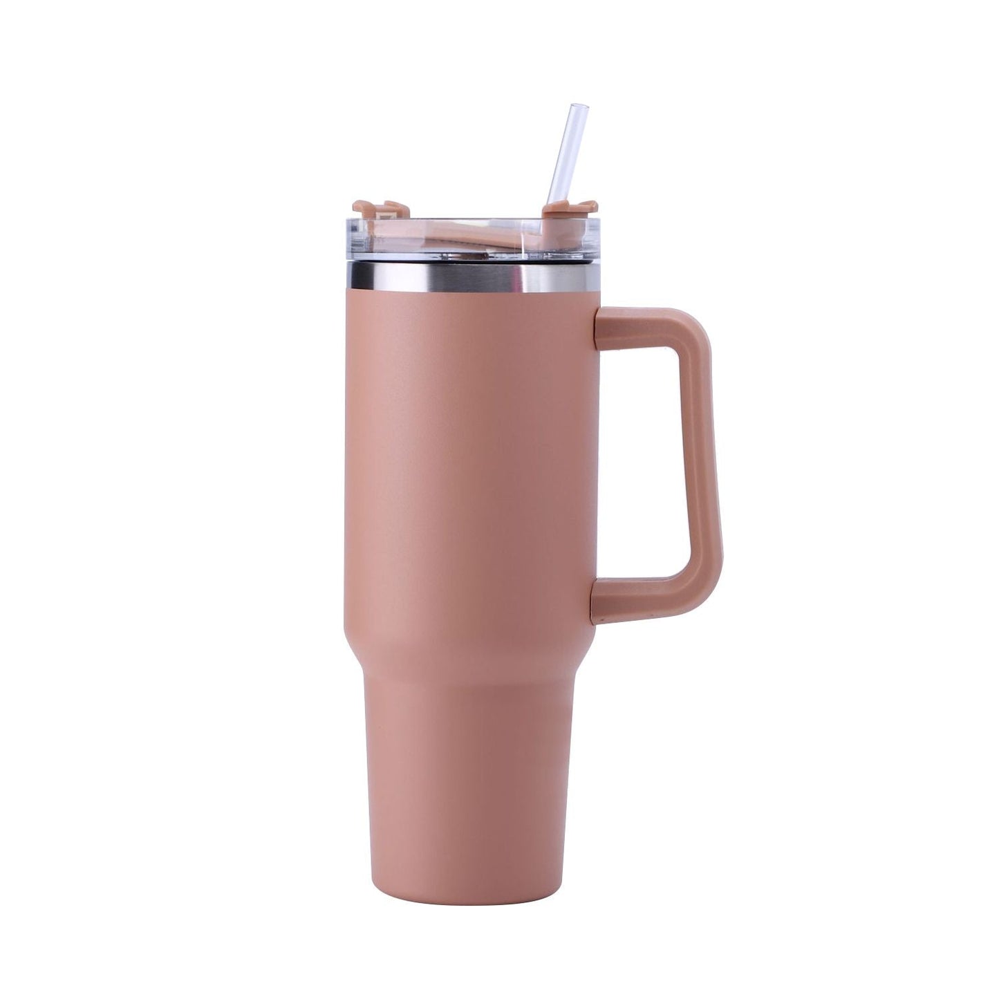 30OZ Straw Coffee Insulation Cup With Handle Portable Car Stainless Steel Water Bottle LargeCapacity Travel BPA Free Thermal Mug - TJD COFFEE AND TEA