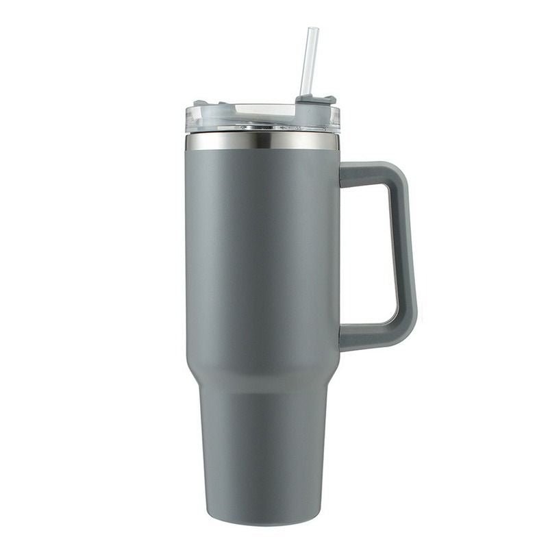 30OZ Straw Coffee Insulation Cup With Handle Portable Car Stainless Steel Water Bottle LargeCapacity Travel BPA Free Thermal Mug - TJD COFFEE AND TEA