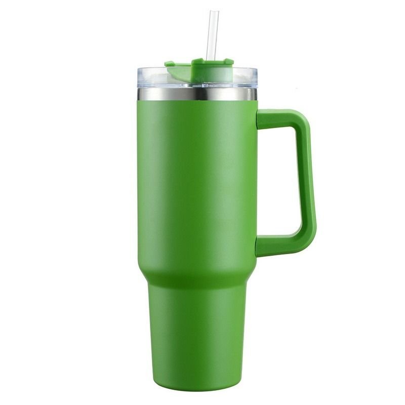 30OZ Straw Coffee Insulation Cup With Handle Portable Car Stainless Steel Water Bottle LargeCapacity Travel BPA Free Thermal Mug - TJD COFFEE AND TEA
