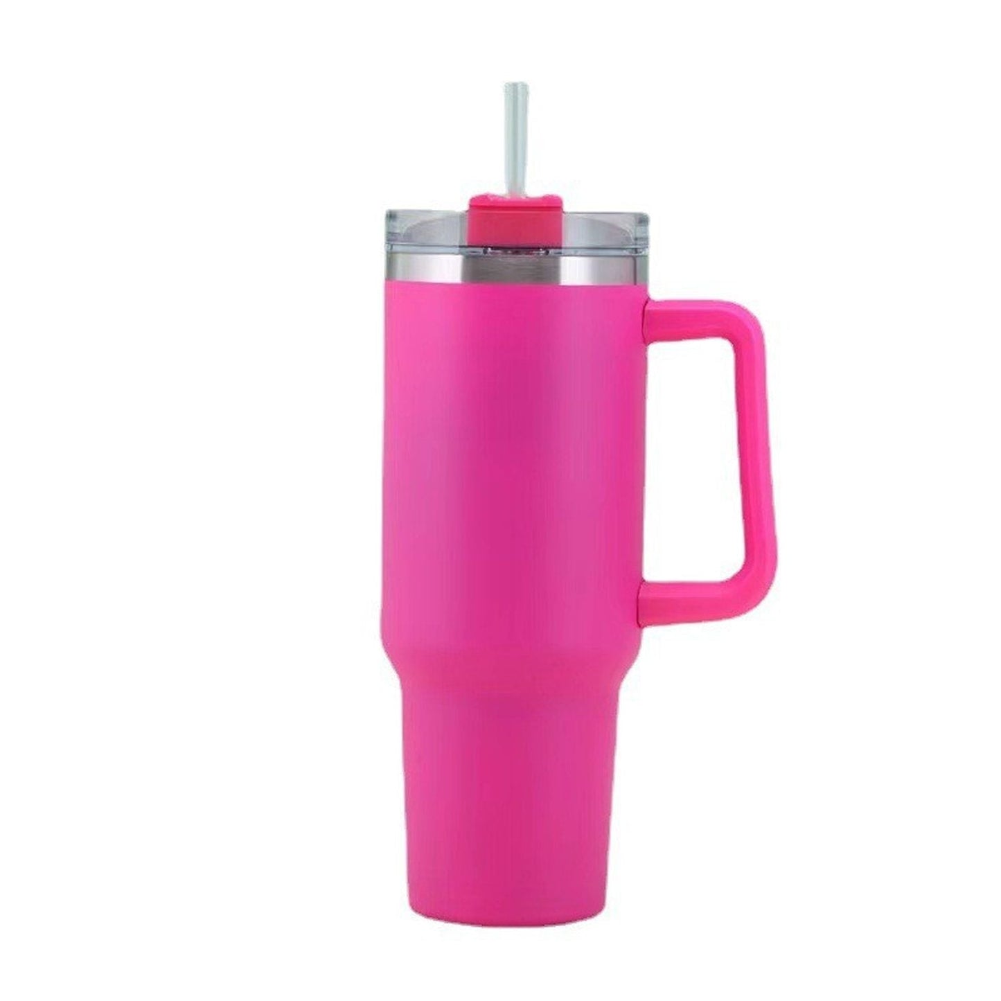 30OZ Straw Coffee Insulation Cup With Handle Portable Car Stainless Steel Water Bottle LargeCapacity Travel BPA Free Thermal Mug - TJD COFFEE AND TEA