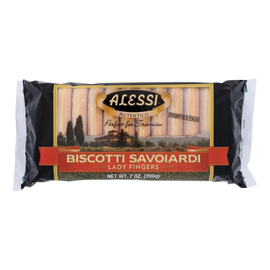 Alessi, Biscotti Savoiardi Lady Fingers - Case Of 12 - 7 Oz - TJD COFFEE AND TEA