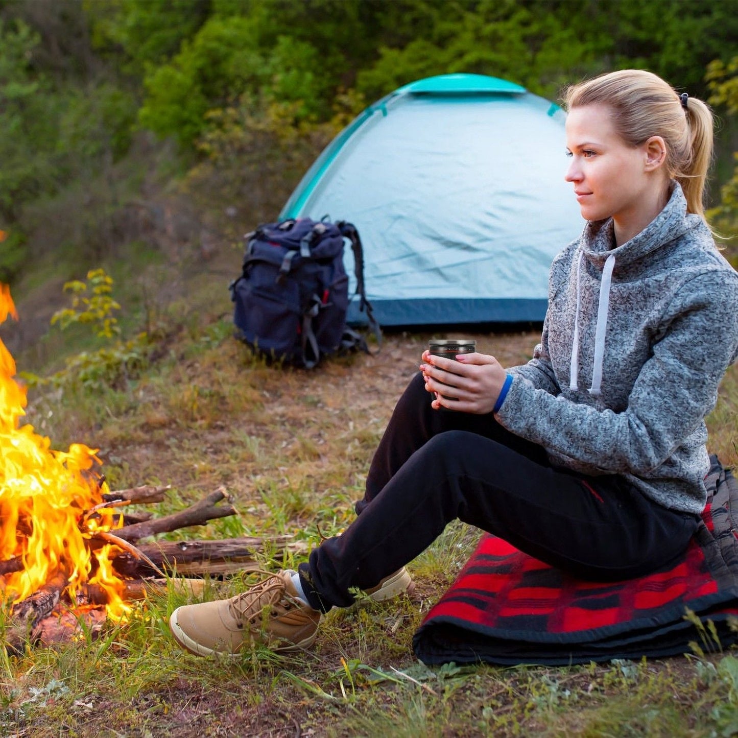 Camera Lens Coffee Mug Cup 13.6oz Food - Grade Stainless Steel Travel Photography Insulated Mug for All Ages - TJD COFFEE AND TEA