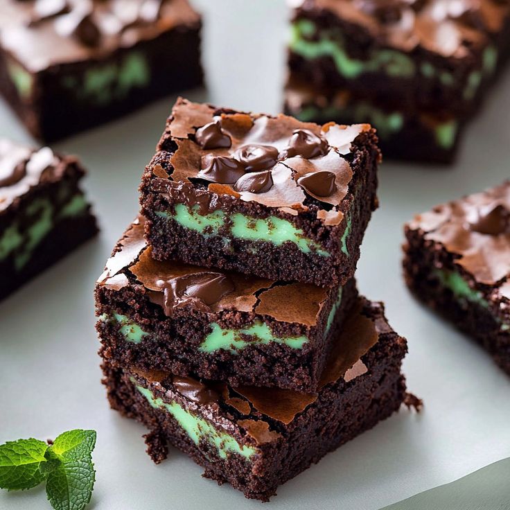 Chocolate Mint Brownies - TJD COFFEE AND TEA