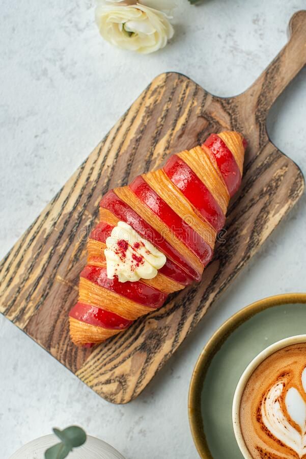 RASPBERRY CROISSANTS (1/2 DOZEN). - TJD COFFEE AND TEA