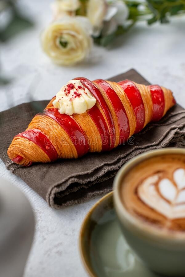 RASPBERRY CROISSANTS (1/2 DOZEN). - TJD COFFEE AND TEA