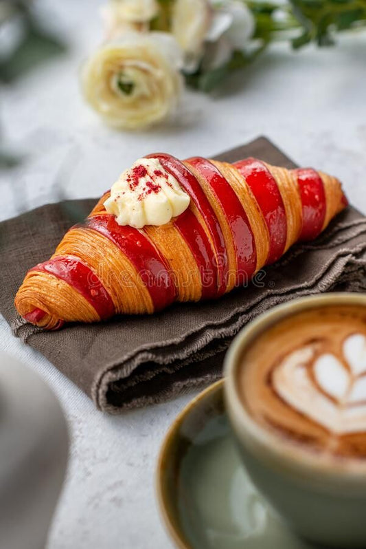 RASPBERRY CROISSANTS (1/2 DOZEN). - TJD COFFEE AND TEA