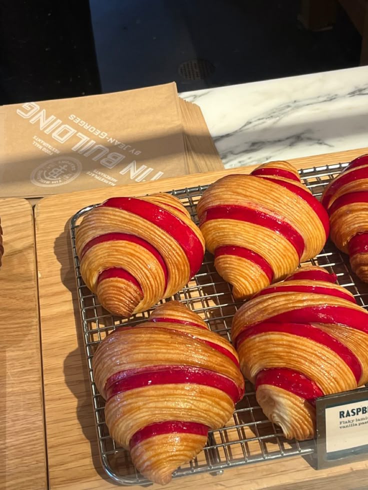 RASPBERRY CROISSANTS (1/2 DOZEN). - TJD COFFEE AND TEA